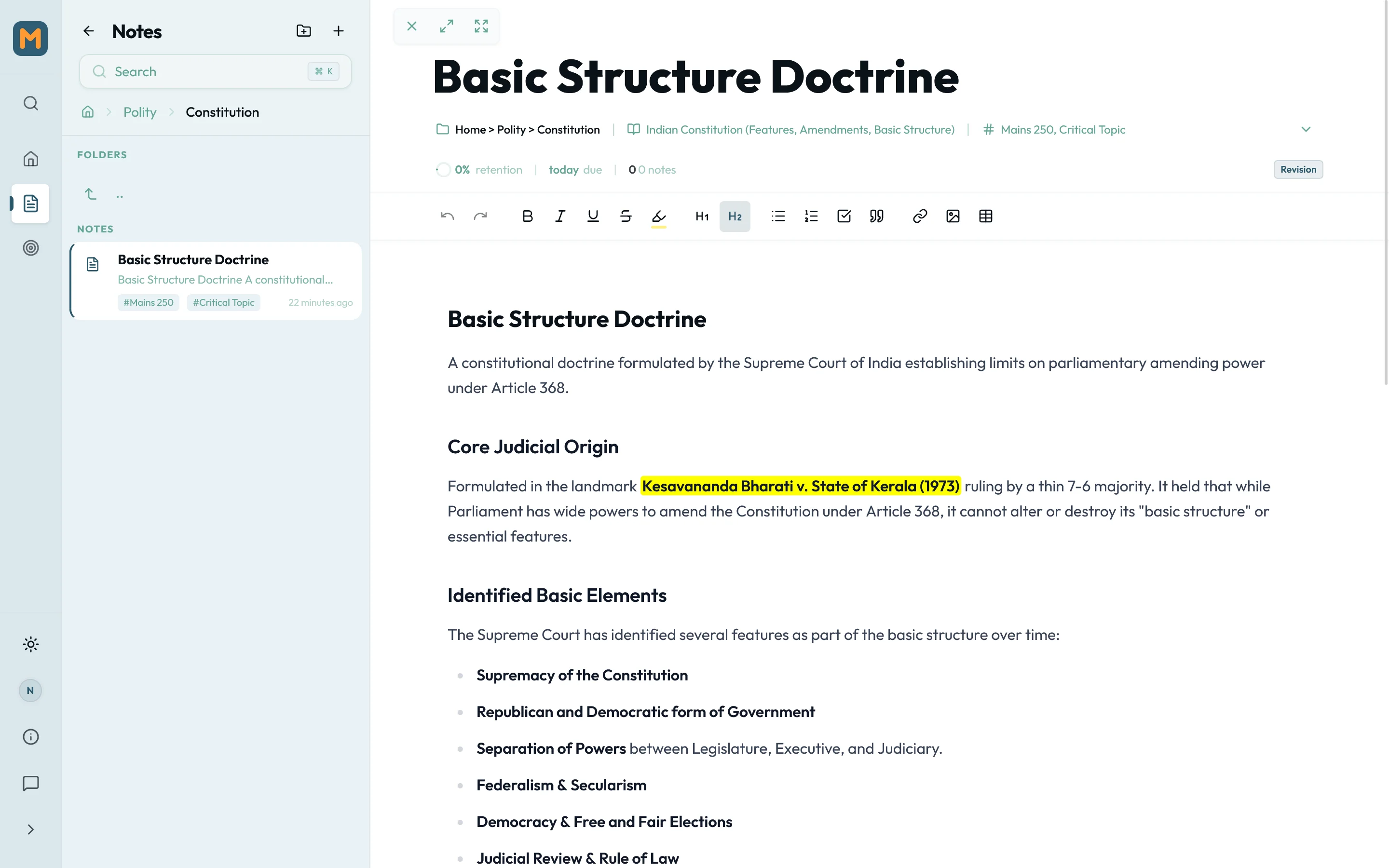 Mindcup Note Editor