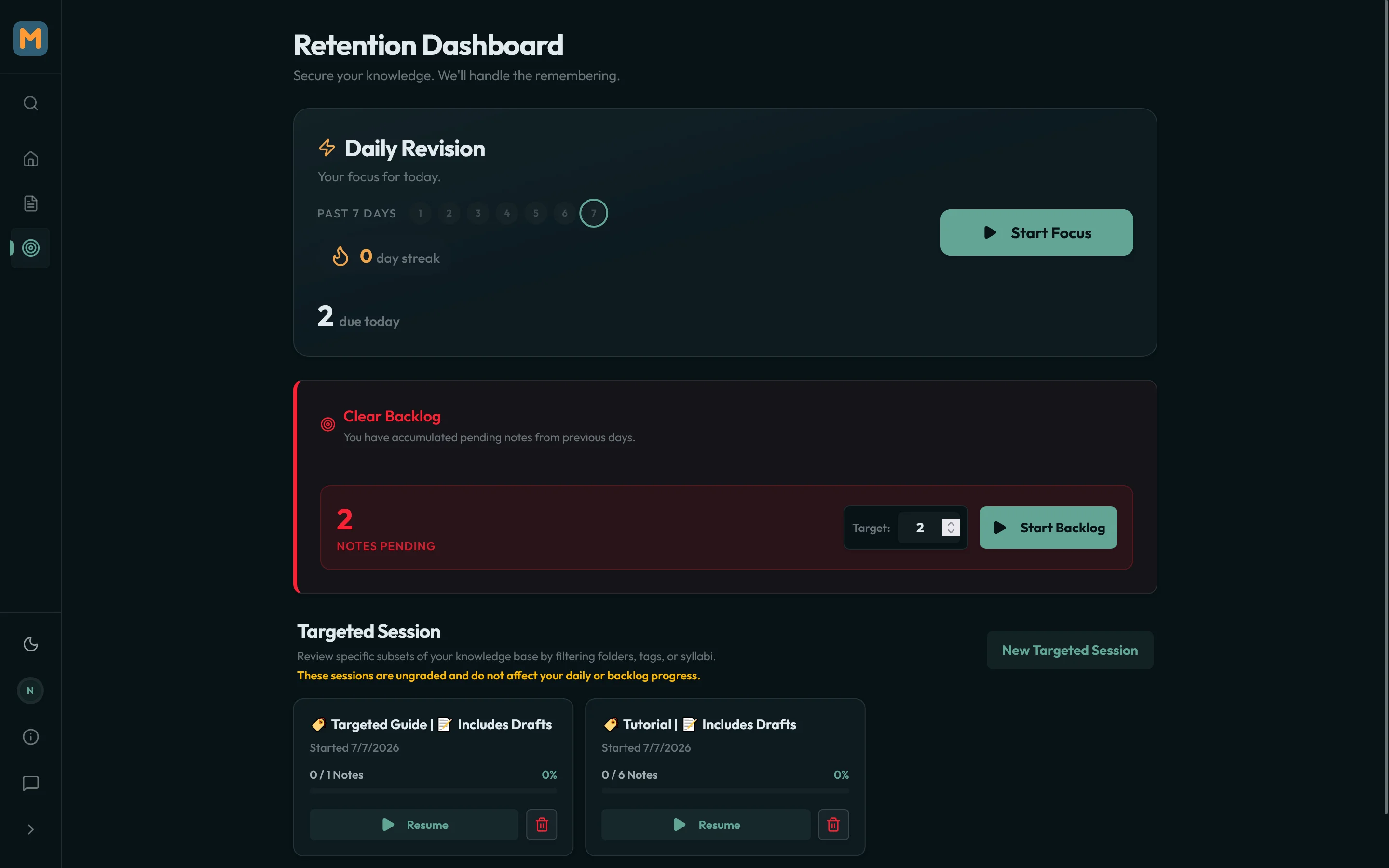 Mindcup Smart Revision Queue